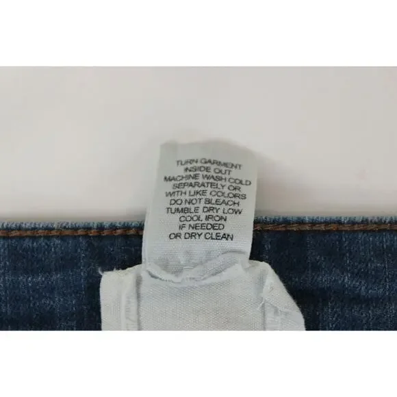 For The Republic Two Tone Denim Ankle Jeans Raw Hem Women 10 / 29 Blue Pants - Picture 10 of 10